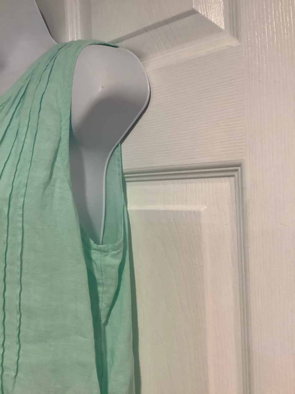 VINEYARD VINES 100% Linen Green Coastal Grandma Summer Beachy Shift Dress S - Picture 3 of 8